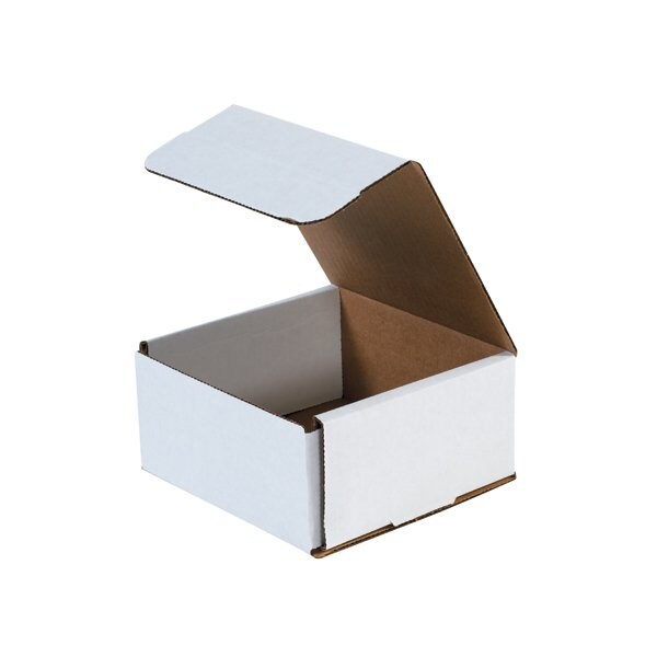 Bsc Preferred 6 x 6 x 3'' White Corrugated Mailers, 50PK BUY00026914 - main